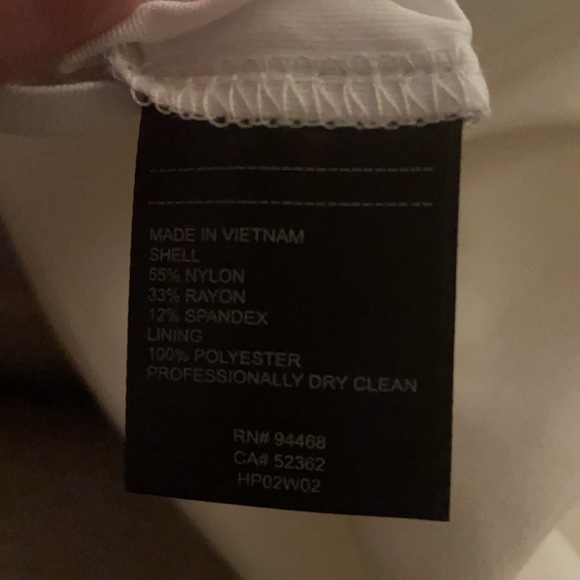 Laundry White Ruched Ruffle Dress - Picture 10 of 10